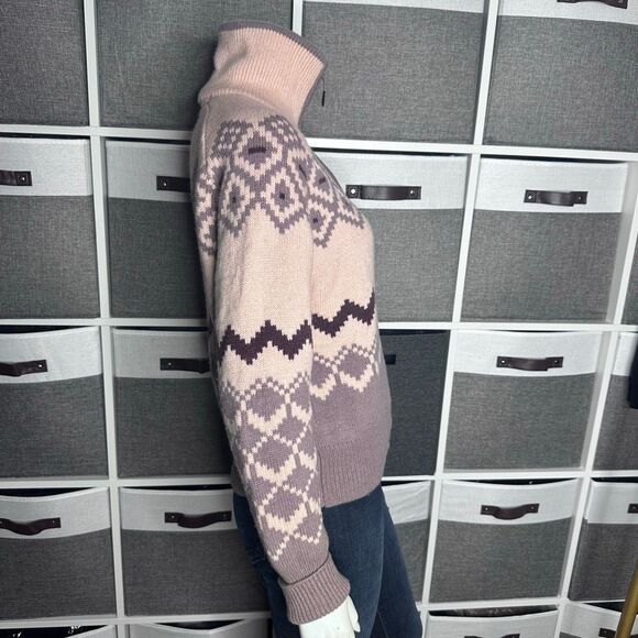 Kari Traa Agnes Knit 1/4 Zip Wool Blend Sweater Size Medium - Picture 10 of 12